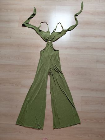 Damen Jumpsuit lang hellgrün Grösse S/M 