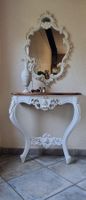 Antiker Barock Tisch Konsole & Barockspiegel
