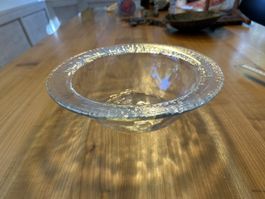 Glas Schale Handarbeit von Robert Niederer (Glasi Hergiswil)