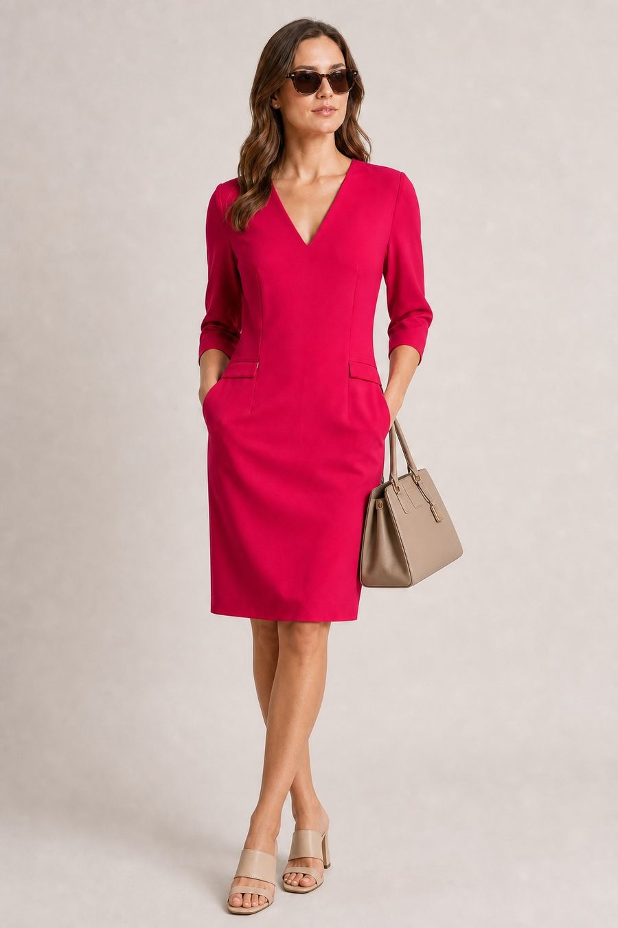 Hugo Boss Robes: Robe rose BOSS mi-longue neuve – Neuf (Voir description) à Echichens par unideks 2