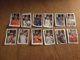 Vollständiges Set 12 Panini Coca Cola Fussball WM 26 Sticker