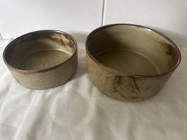 2 Rössler-Schalen / Schüssel, Langenthal Keramik  „SAHARA“