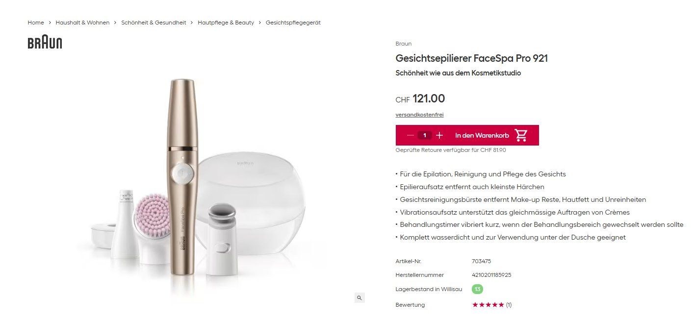 Cura del viso: Braun Face 3er Set Bürsten Neu – Nuovo (secondo la descrizione) da Benken SG venduto da olga81 7