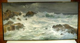 C. Waser 64 bei San Remo Oel auf Leinen 125 x 61 cm