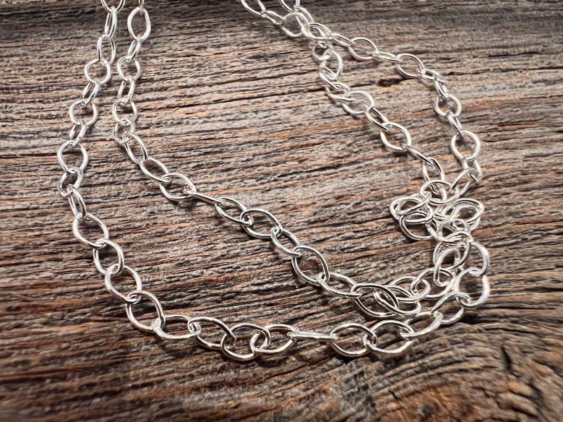 Catenine: Silber Kette 50cm - Durchmesser 2,8mm  - 3,1g - leicht hell – Usato da Bern venduto da Jiffy 8