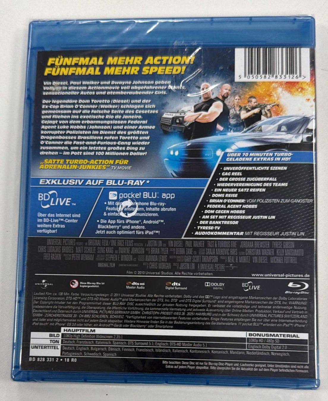 Tutti i DVDs: FAST&FURIOUS 5 BLU-RAY – Nuovo e nell'imballaggio originale da Zürich venduto da freioccasionen 1