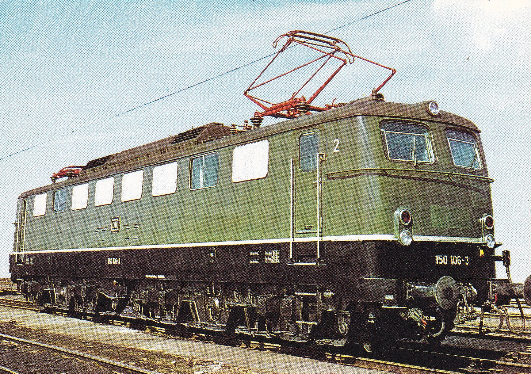 Ansichtskarten: Deutschland DB Deutsche Bundesbahn 150 106  E50 – Gebraucht aus Luzern von Pinot88