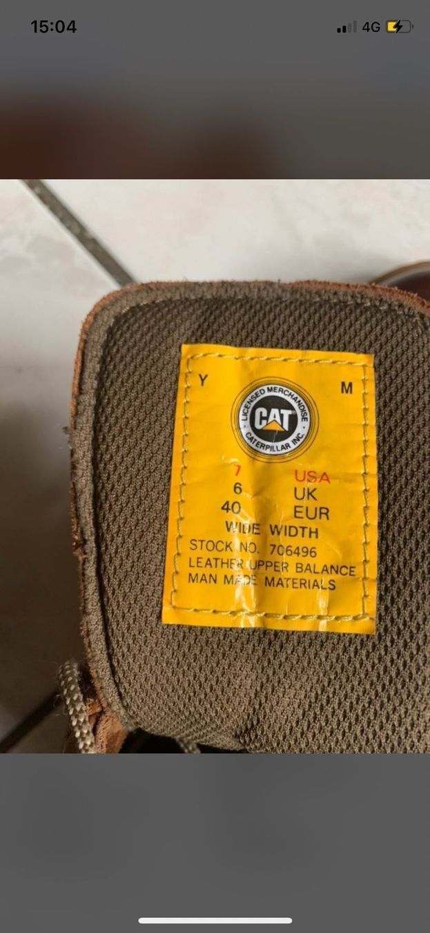Caterpillar Scarpe da uomo: Bottes caterpillar – Usato da Vernier venduto da Moca78 2