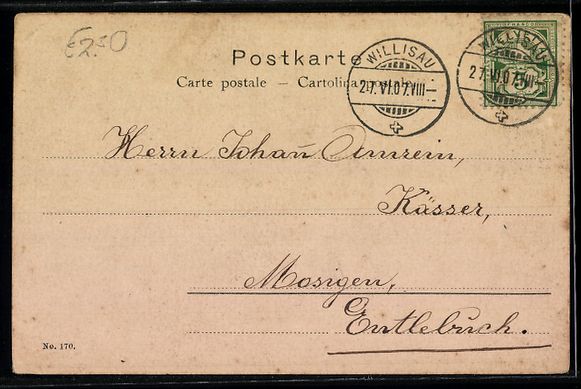 Cartes postales: Willisau, Ortsansicht mit Kirche und Umg – D'occasion à Berlin par bartko-reher 1