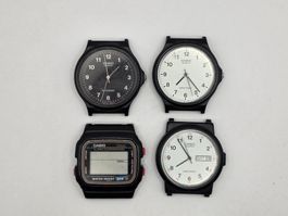 Casio Uhren 4 Stck. Quarzuhr Analog  Digital für Bastler(67)