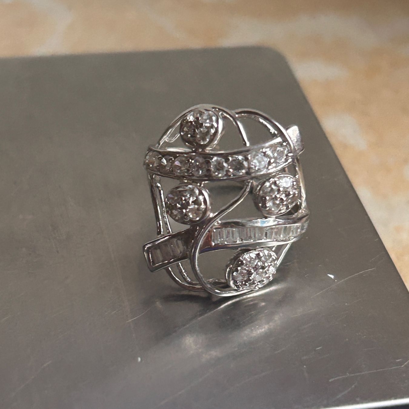 Ringe: WHITE Ring Zirkonia, WEDDING Grösse 57 – Gebraucht aus Laufen von Bellebellezza 8