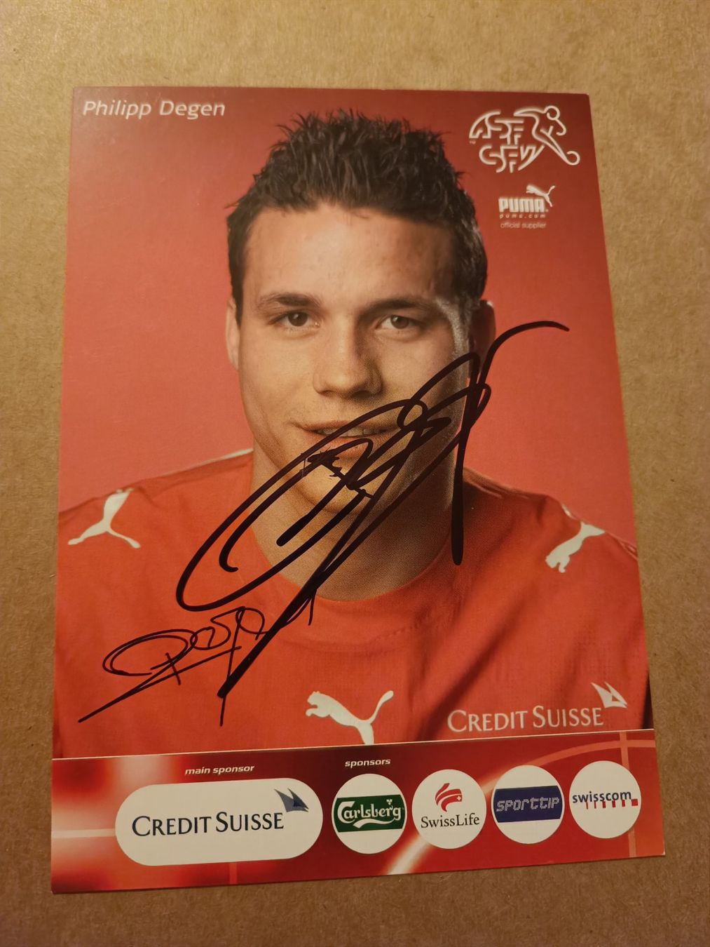 Autogramme: Philipp Degen - handsignierte SFV Autogrammkarte – Gebraucht aus Menziken von Artographs