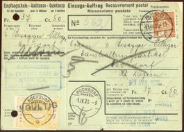 Helvetia avec épée sur recouvrement postal, Nyon,  11.4.1930