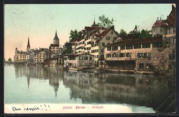 Cartes postales: Zürich, Schipfe mit Buchbinderei B. Bro – D'occasion à Berlin par bartko-reher