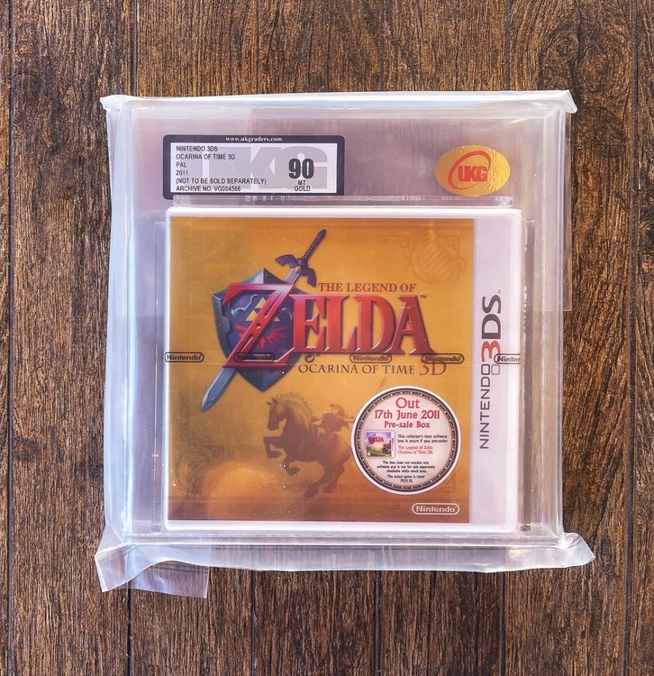 Zelda Ocarina of Time 3DS New and Sealed 90 MT GOLD Kaufen auf
