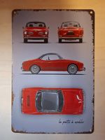VW Karmann Ghia Blechschild