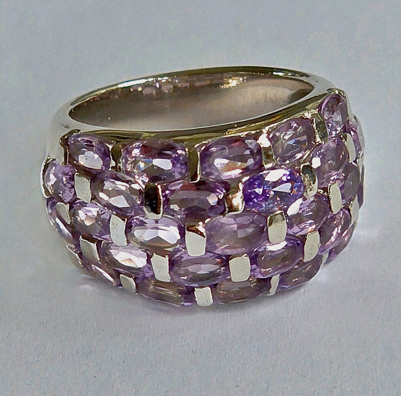 Anelli: Amethist Silber Fingerring – Nuovo e nell'imballaggio originale da Zürich venduto da adriben 8