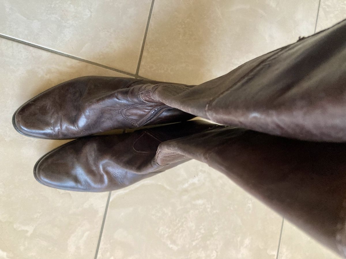 Scarpe da donna: Damen Leder Stiefel braun Grösse 37  – Usato da Vinelz venduto da Viewfinder84 3