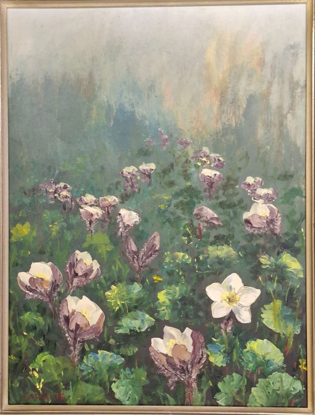 Dipinti: Kessler 75, Adolf?, Blumenwiese, Schnee- oder Christ-Rose – Usato da St. Gallen venduto da BlauesKreuzSG-App 4