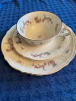 Rosenthal 'Sequin' Teeservice, Zuerich, Blumenmuster,