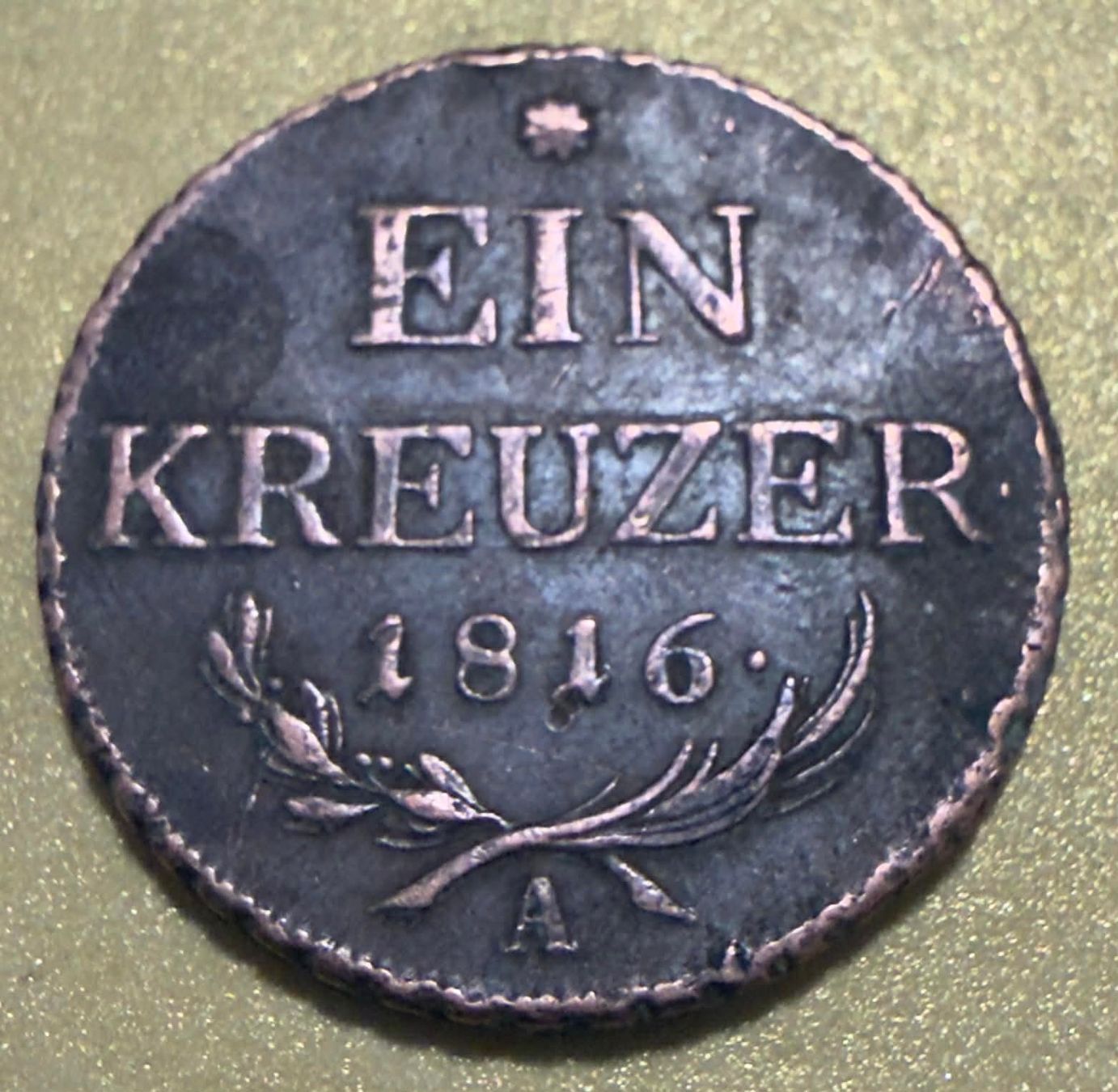Tutti le monete: Austria 1 Kreuzer 1816 – Usato da Zürich venduto da Tasmiyah