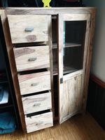 TEAK HOLZ SCHRANK, EINZELANFERTIGUNG, MASSIV