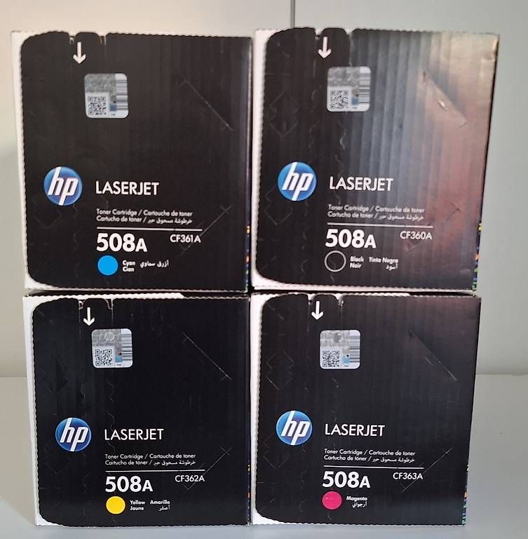 Hewlett Packard Druckerpatronen & Toner: HP Originaltoner 508A / CF360A, CF361A, CF362A und CF363A – Neu und originalverpackt aus Steinebrunn von superfly112 2