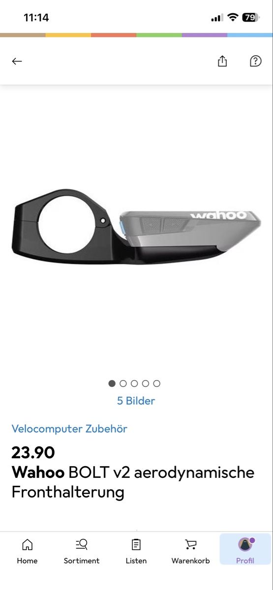 Ersatzteile: Wahoo Elemnt Bolt V2 Aero Halterung – Neu und originalverpackt aus Zürich von nikoch01 4