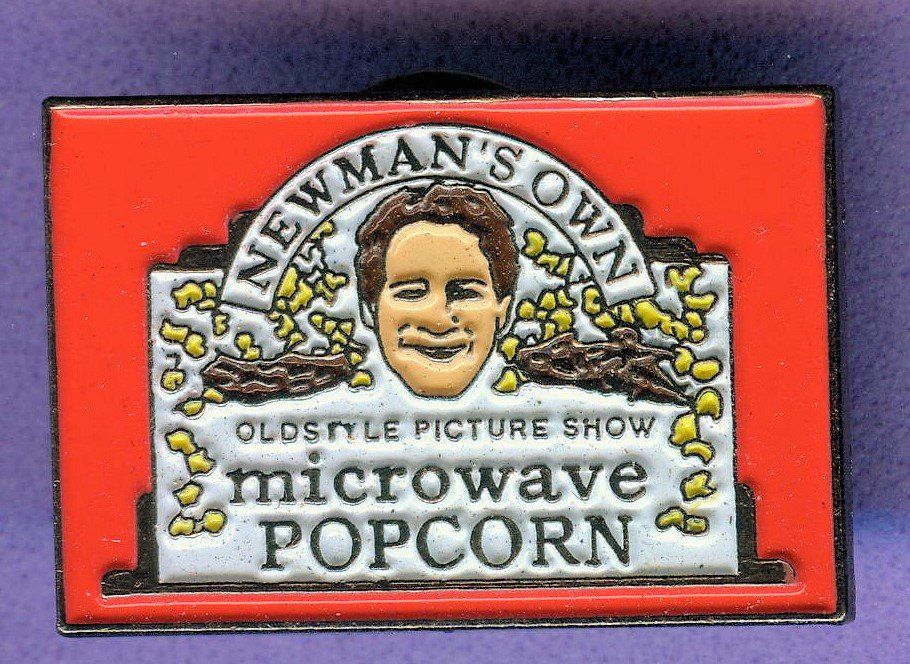 Placchette & Badge: NEWMAN'S OWN  POPCORN  rot – Usato da Winterthur venduto da Sammleroase