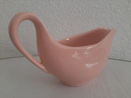 Vintage 50er 60er Mid Century Keramik Sauciere Schüssel rosa