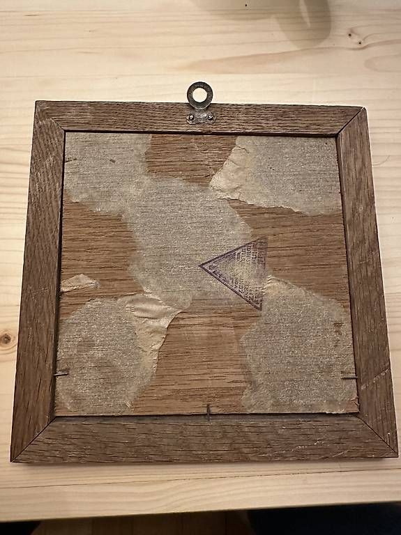 Foto & Immagini: Holz Bild Zug mit stempeln signiert  – Usato da Seuzach venduto da Wolf936 3