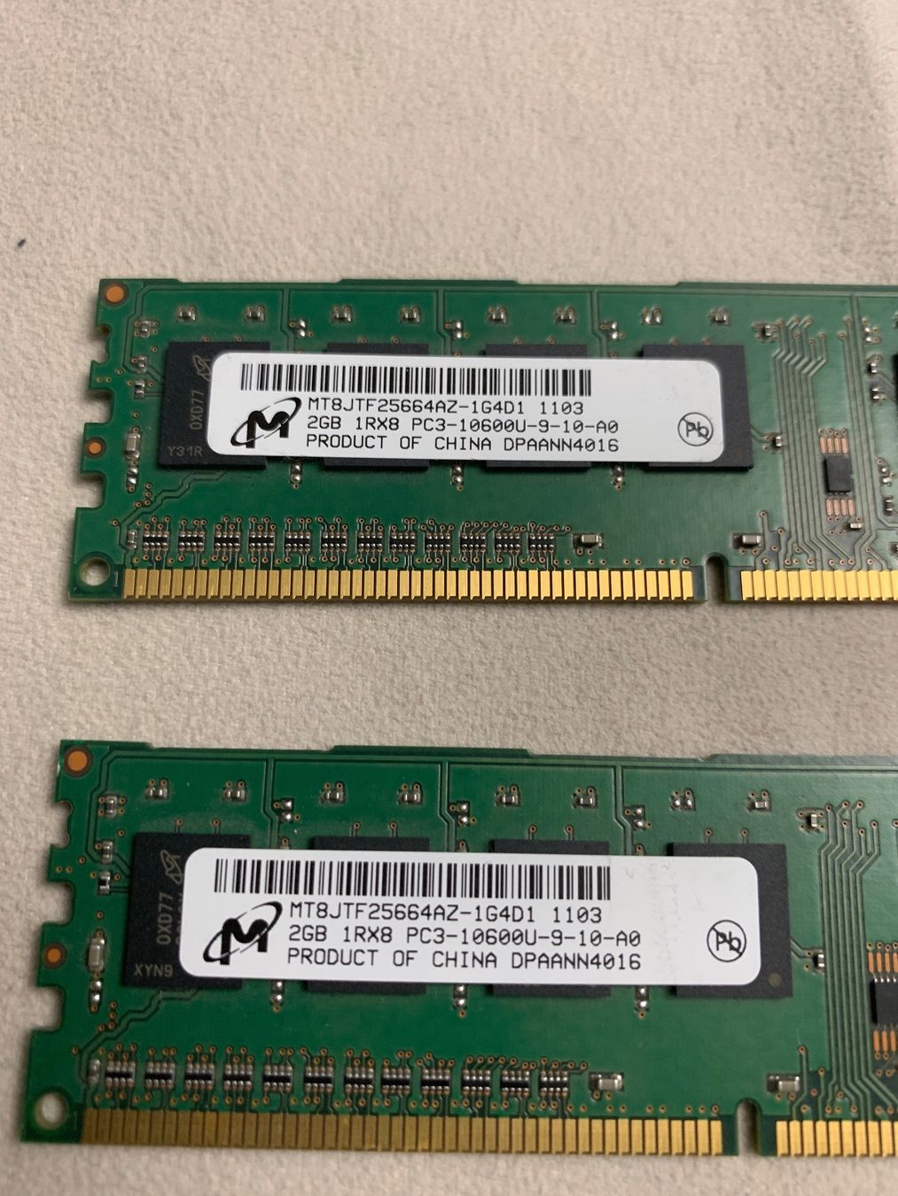 Memory / RAM: Ram DDR3 2 x 2 GB Micron – Gebraucht aus Ehrendingen von Sansav 1