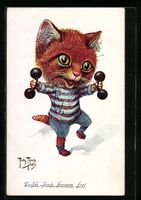 Arthur Thiele: Kleine Katze spielt erfre