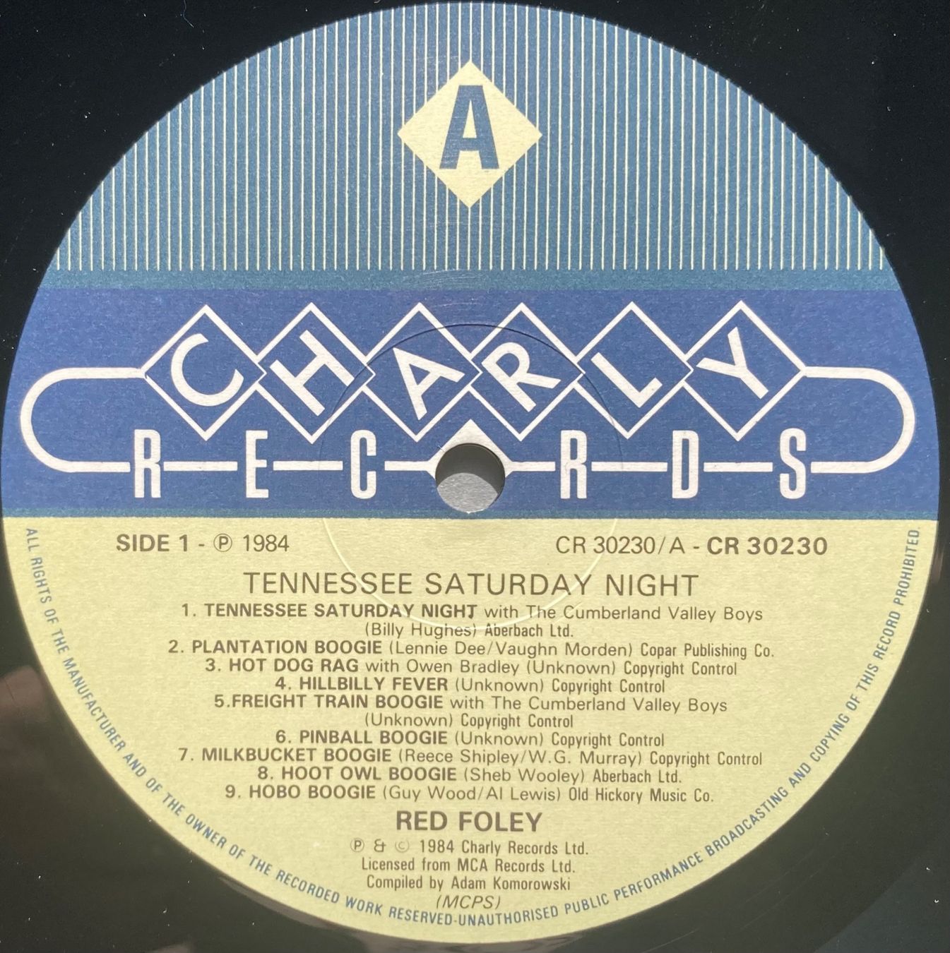 Dischi in vinile: RED FOLEY - TENNESSEE SATURDAY NIGHT – Usato da Poliez-Pittet venduto da Newtown-Records 2