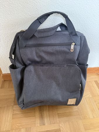 LÄSSIG - GLAM Wickelrucksack Goldie anthrazit