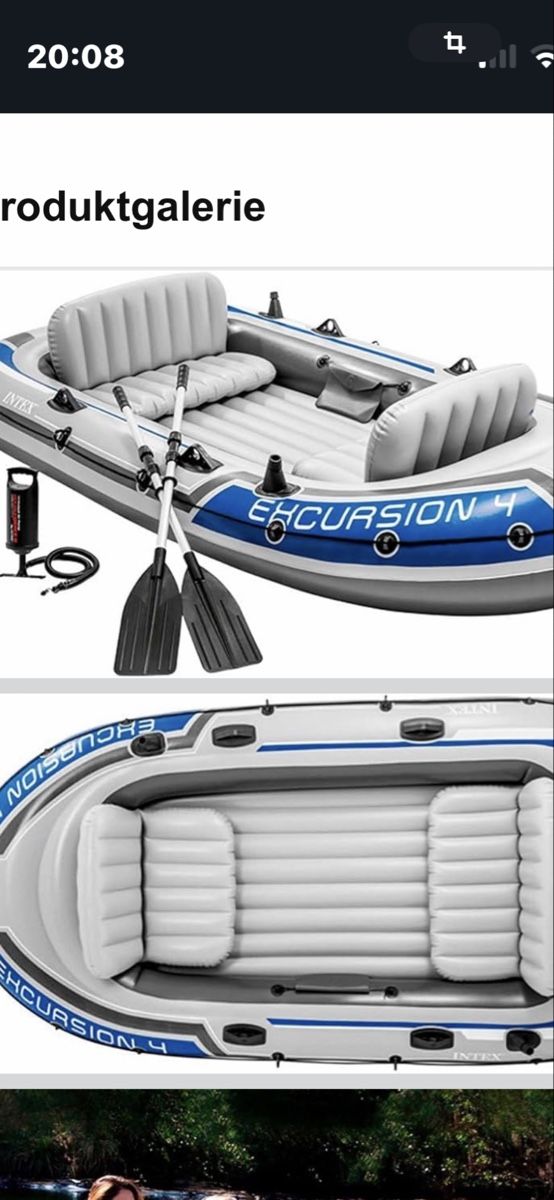 Barche: Gummiboot  Neu Intex Excurdion 4 – Nuovo e nell'imballaggio originale da Dietschwil venduto da Weasel44 4