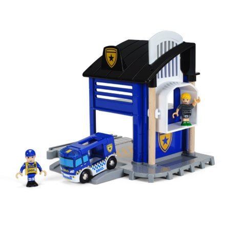 Brio Giocattoli: Brio Polizeistation mit Einsatzfahrzeug – Nuovo e nell'imballaggio originale da Malters venduto da leif