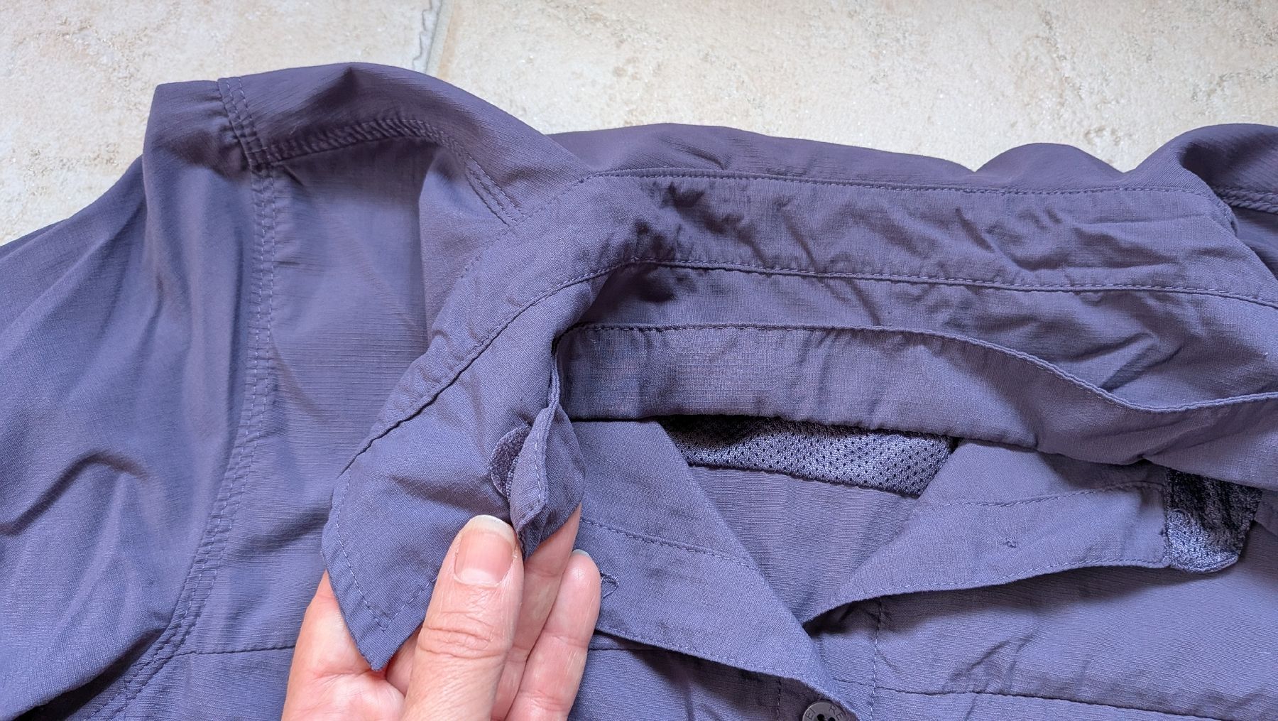 Camicette: Lila-grau Damen Wanderhemd REI M – Usato da Adlikon b.Regensdf venduto da foofdoll 3