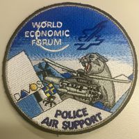 Patch World Economic Forum Davos Police Air Support