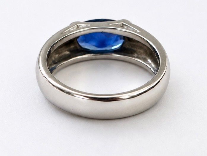 Anelli: Bague or blanc 18K saphir 1.81 carats – Nuovo (secondo la descrizione) da Sion venduto da A-L-HB 3