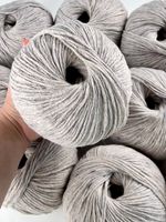 1kg Strickwolle 10 Knäuel Grau