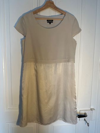 Marc O’Polo Seidenkleid, 36, ecru