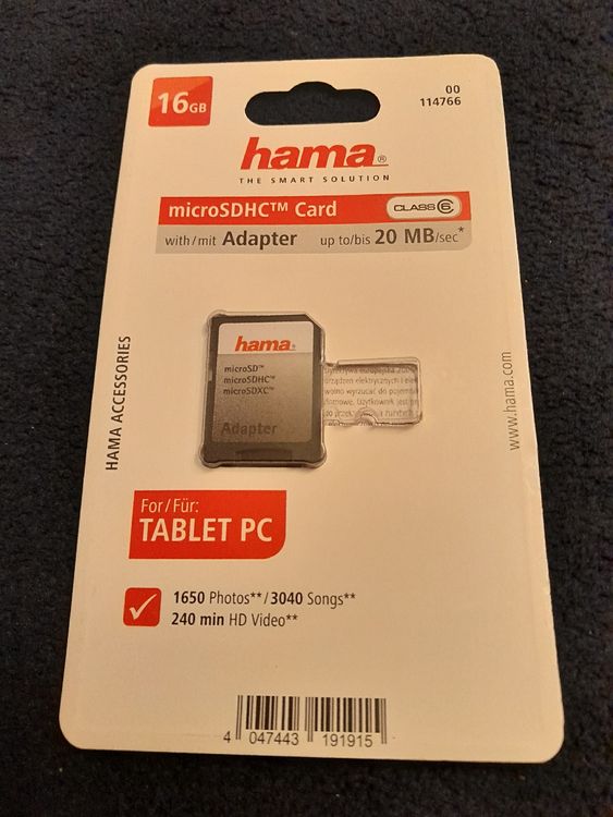 Hama MicroSD Adapter - Praktisch und Neuwertig! (Neu (gemäss ...