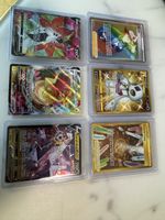 Pokémon Sammelkarten 6er Set Goldene Versionen guter Zustand
