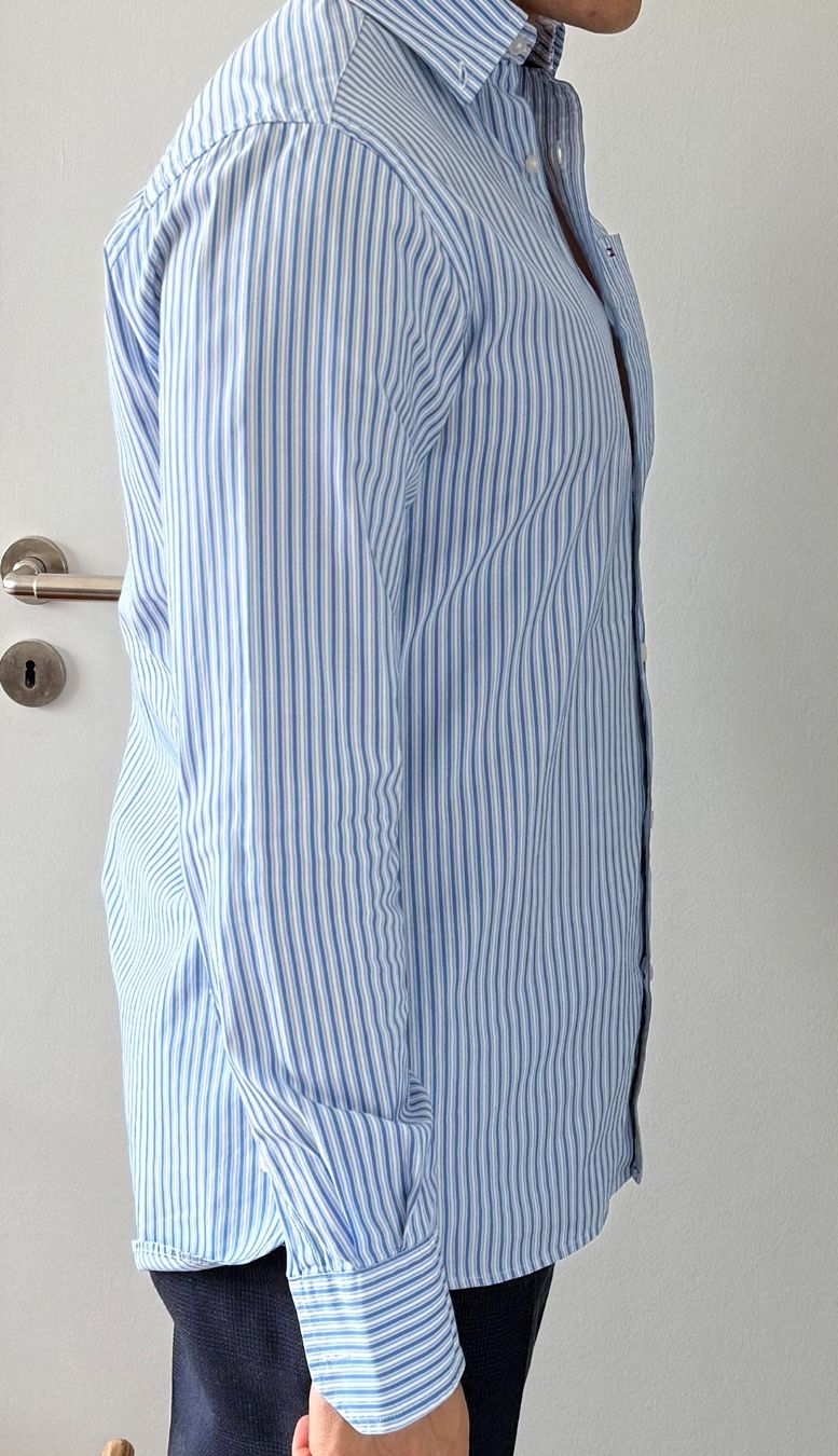 Tommy Hilfiger Hemden: Tommy Hilfiger Hemd hellblau gestreift Gr. 14 xs – Neu (gemäss Beschreibung) aus Wabern von fengshui63 5