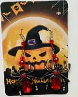 HALLOWEEN OHRRINGE SPINNEN NEU!