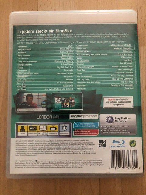 Giochi: Singstar Vol 3 - PS 3 – Usato da Nussbaumen AG venduto da Pika-Shop 1