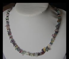 Fluorit Kette  Edelsteinschmuck