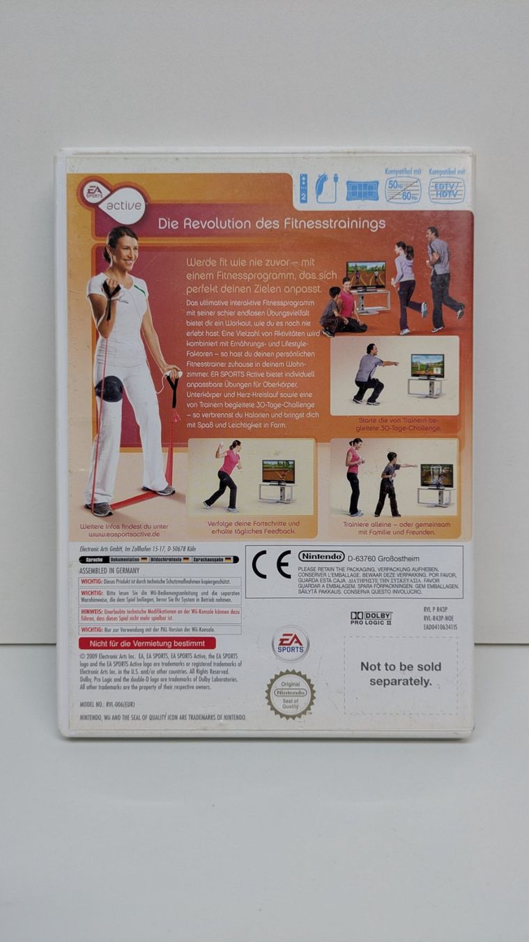 Giochi: EA active Personal Trainer - Nintendo Wii – Usato da Menziken venduto da mame18 2