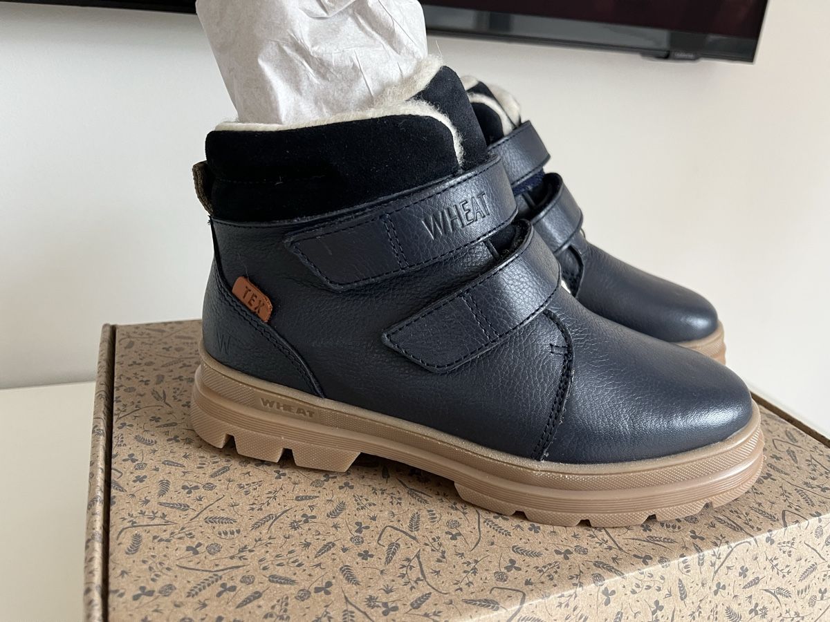 Wheat Scarpe da uomo: Warme Schuhe Wheat Gr.32 Leder – Nuovo e nell'imballaggio originale da Meilen venduto da Exclusive00 3